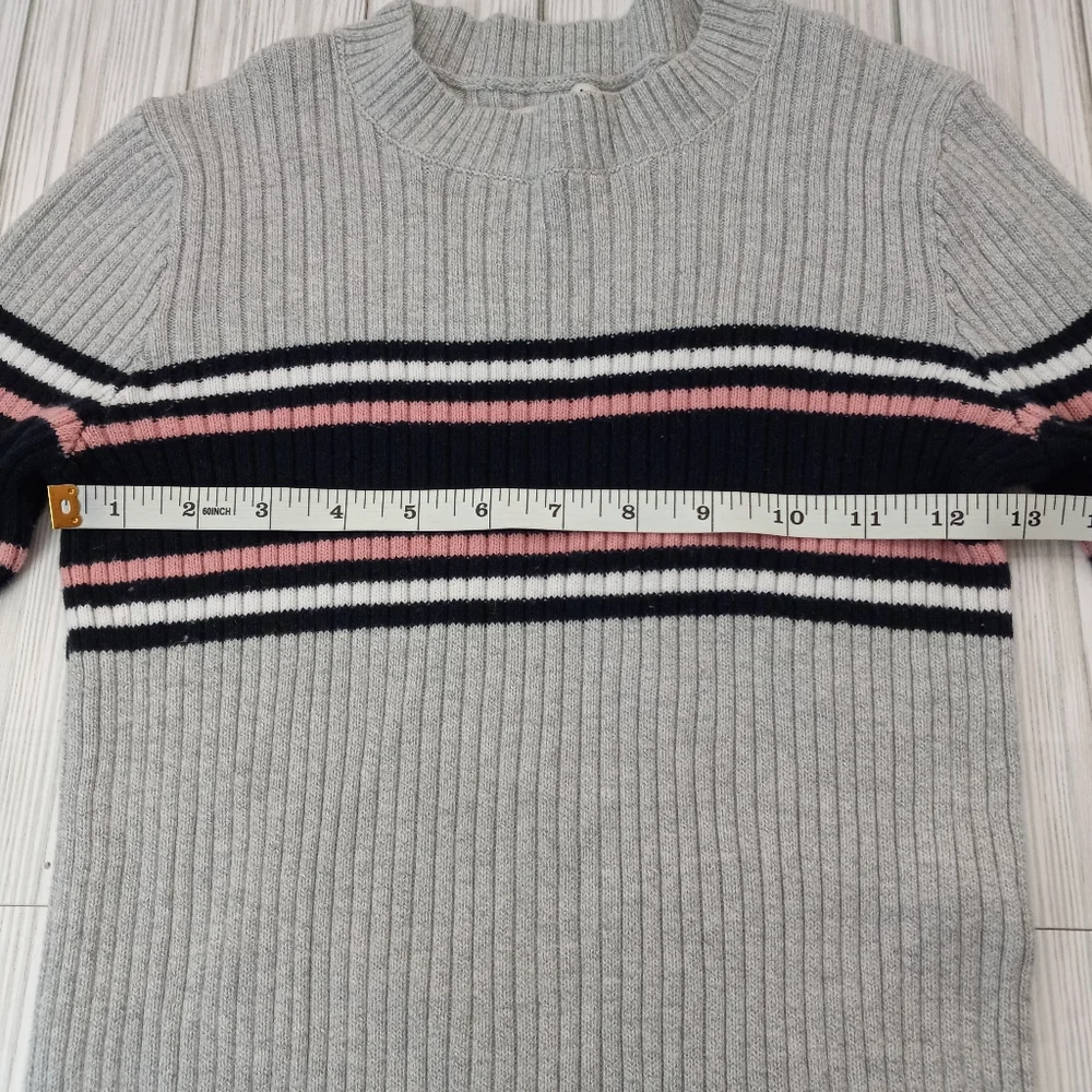 Abercrombie & Fitch Y2K Ribbed Striped Sweater